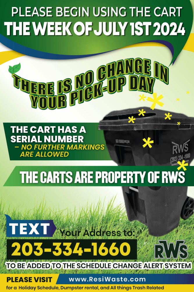 Text your address to 203-334-1660 for alerts.